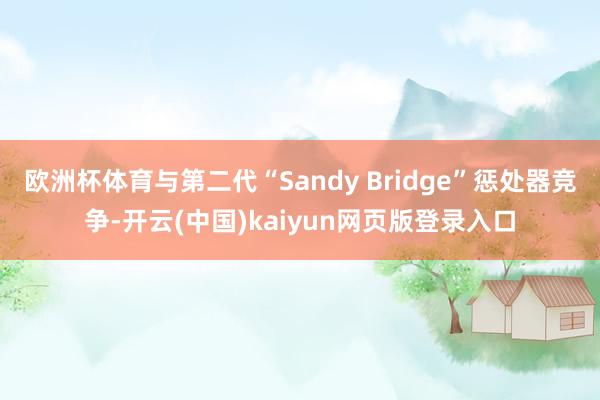 欧洲杯体育与第二代“Sandy Bridge”惩处器竞争-开云(中国)kaiyun网页版登录入口